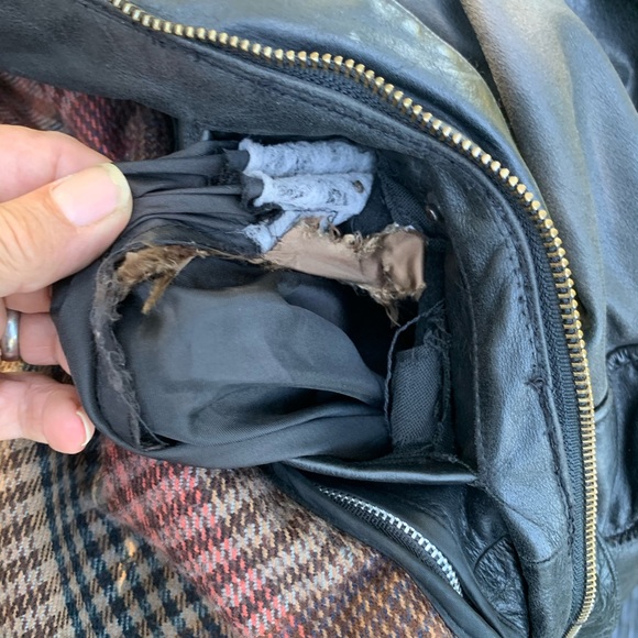 Sea Dream leather black motorcycle jacket Men’s L - Picture 11 of 16